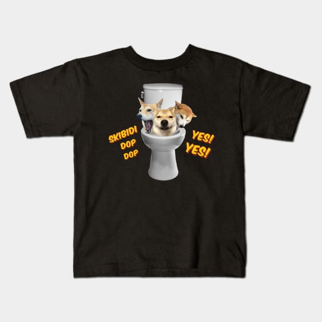 Skibidi Doges Kids T-Shirt by RKBJJ